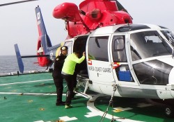 동해해경 독도 인근 해상 어선 응급환자 헬기로 긴급 이송