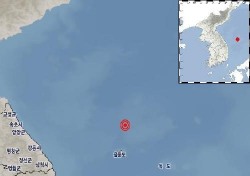 경북 울릉도 북쪽 71km 해역서 규모 2.6 지진 발생…기상청 