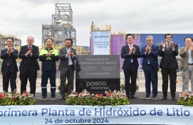 Posco completes Argentina’s first lithium hydroxide plant