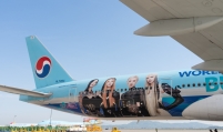 Korean Air unveils Blackpink aircraft endorsing Busan's expo bid