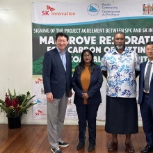 SK Innovation joins hands with Fiji for mangrove restoration
