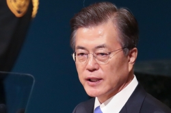 Moon calls on North to end vicious cycle of raising tension