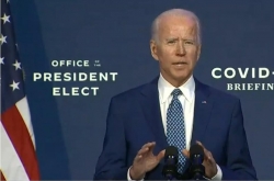 Biden highlights importance of wearing masks in first briefing as president-elect