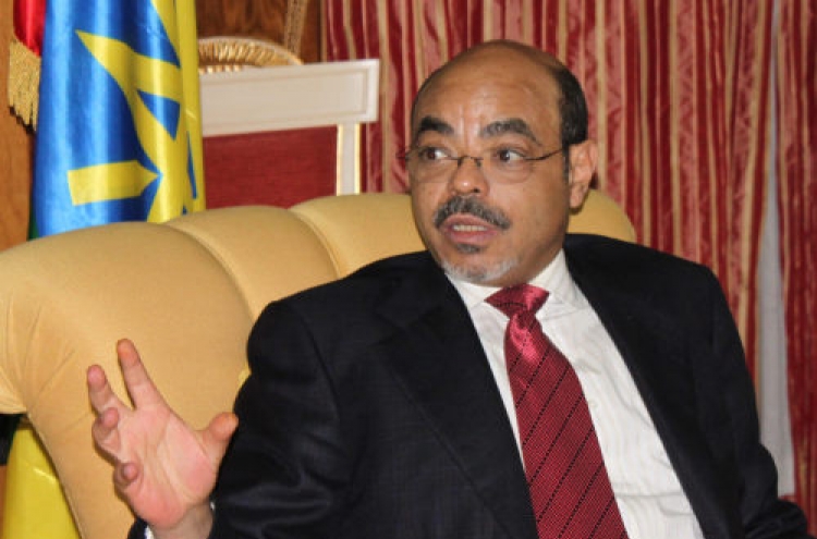 Ethiopia trying to benchmark S. Korea, P.M. Zenawi says