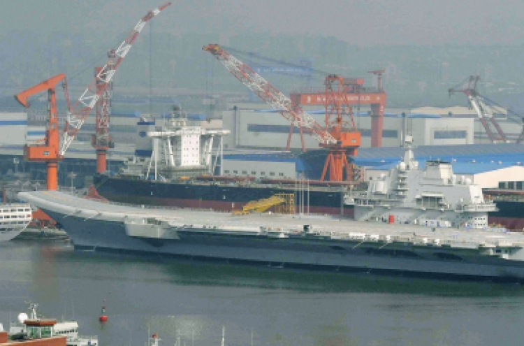 China starts sea trials of first carrier