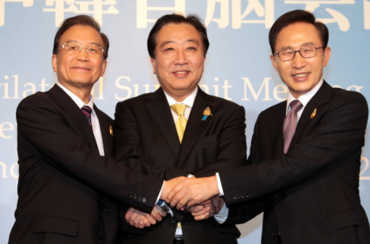 S. Korea, China, Japan reaffirm commitment on N.K. nukes