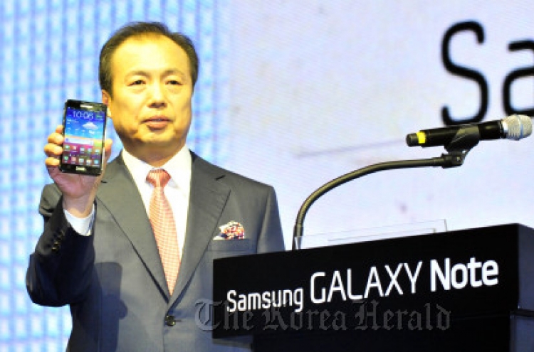 Samsung rolls out Galaxy Note