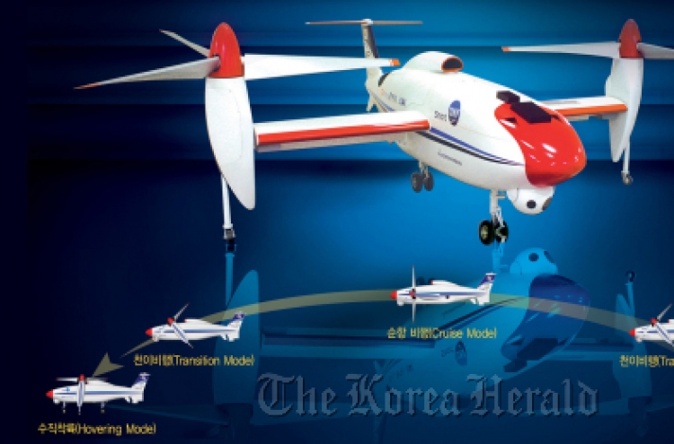Korea develops unmanned tiltrotor aircraft