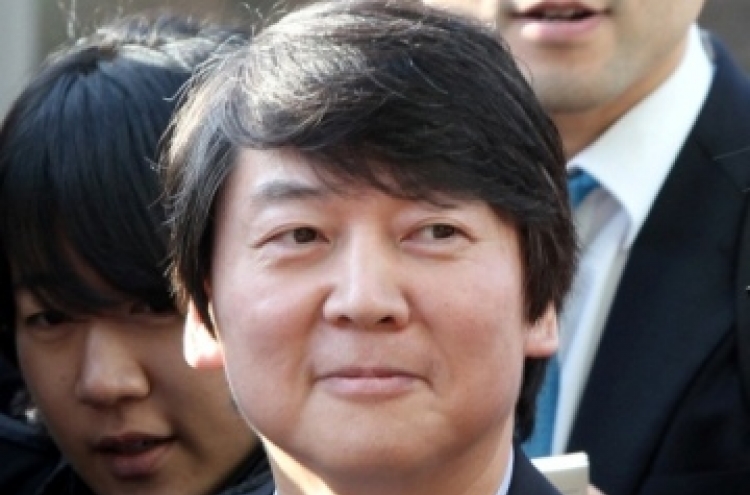 Ahn denies rumors of new party