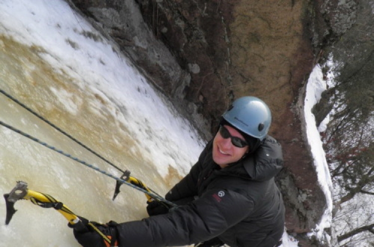 Ice climbing lets you get to grips with the cold