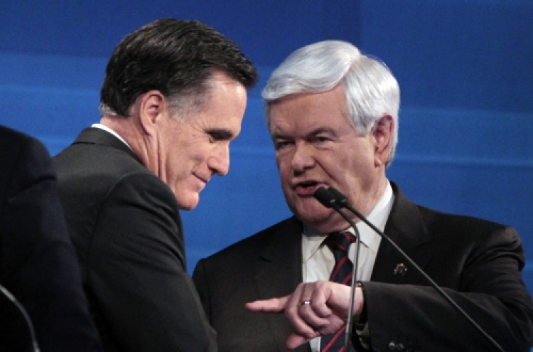 Republicans assail Romney in debate