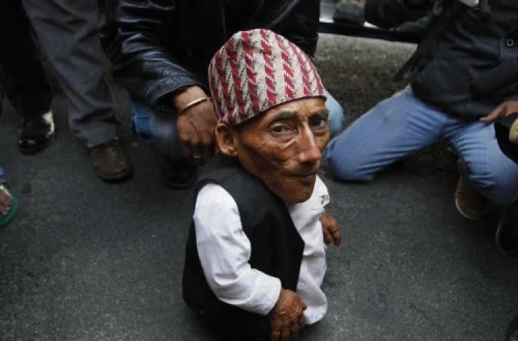 Nepalese man, 72, claims to be world's shortest