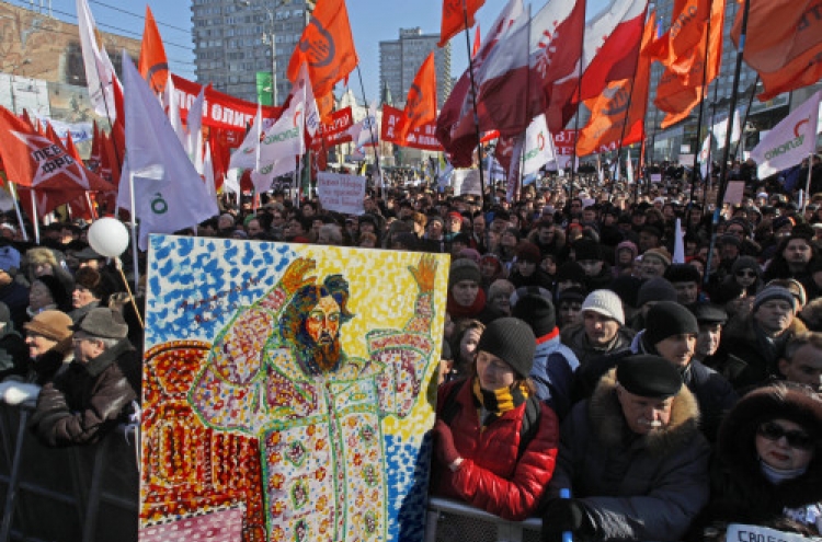 New civic activists shine at anti-Putin protest