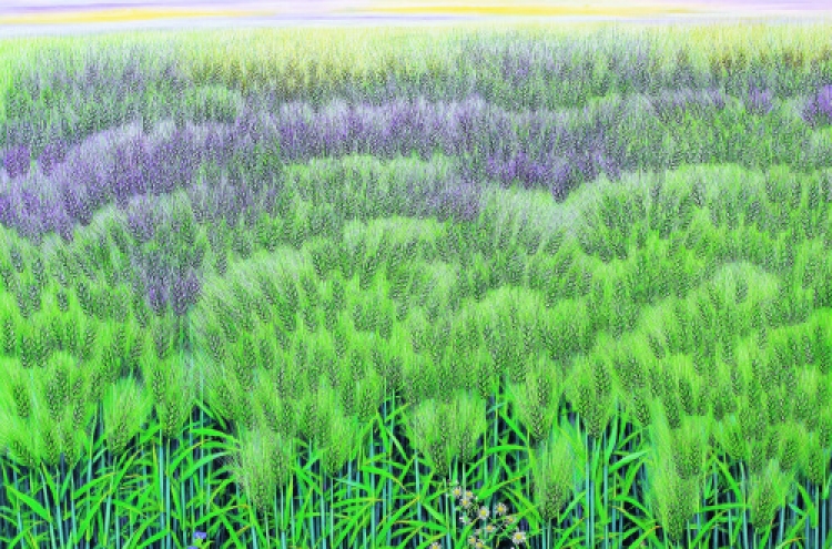 Finding peace in a barley field