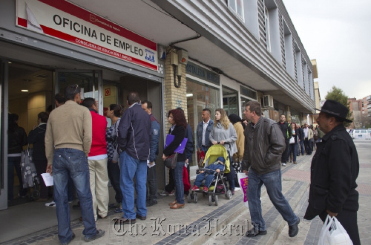 Euro unemployment spikes to record high