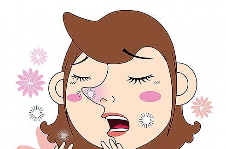 Pollen-induced allergic rhinitis