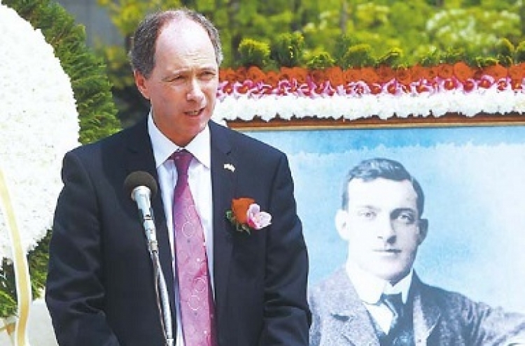 British journalist remembered in Seoul