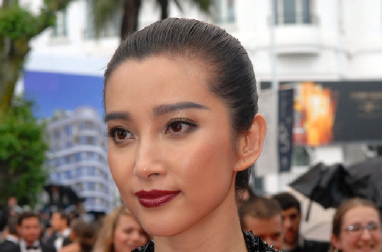 Chinese actress Li Bingbing at Canne festival