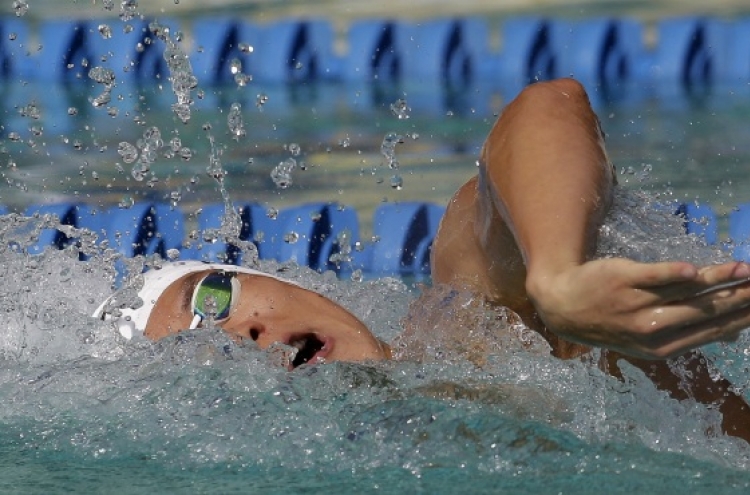 Park Tae-hwan wins 100-meter freestyle in US grand prix