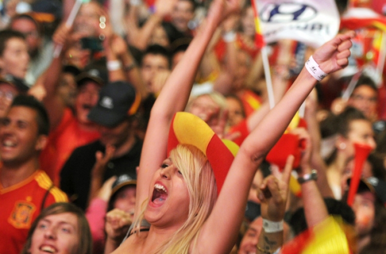 Spain erupts in joy