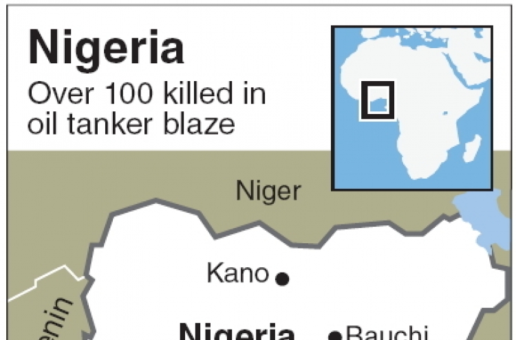 Nigeria oil tanker fire kills more than 100