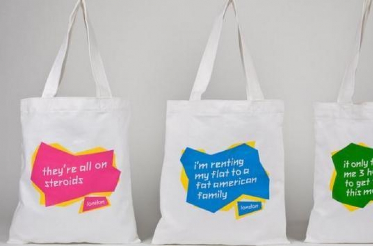 Tote bags express Olympic dissatisfaction