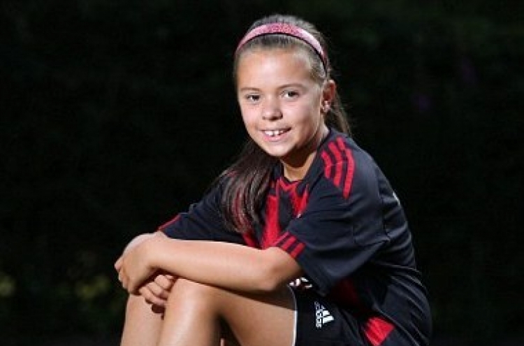 Italian soccer giant scouts Scottish school girl