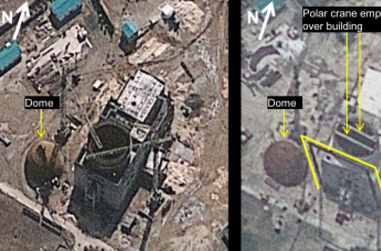 ‘Dome now in place on N.K. nuke plant’