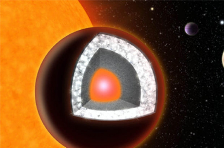Distant planet may be mostly diamond