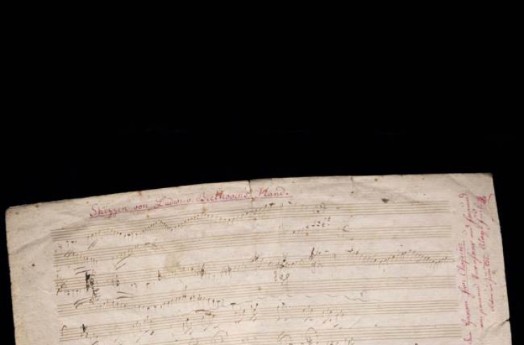 Beethoven score sells in Paris for $330,000