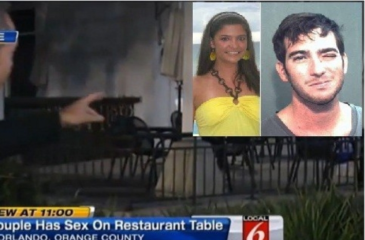 Police: Couple had sex on restaurant table