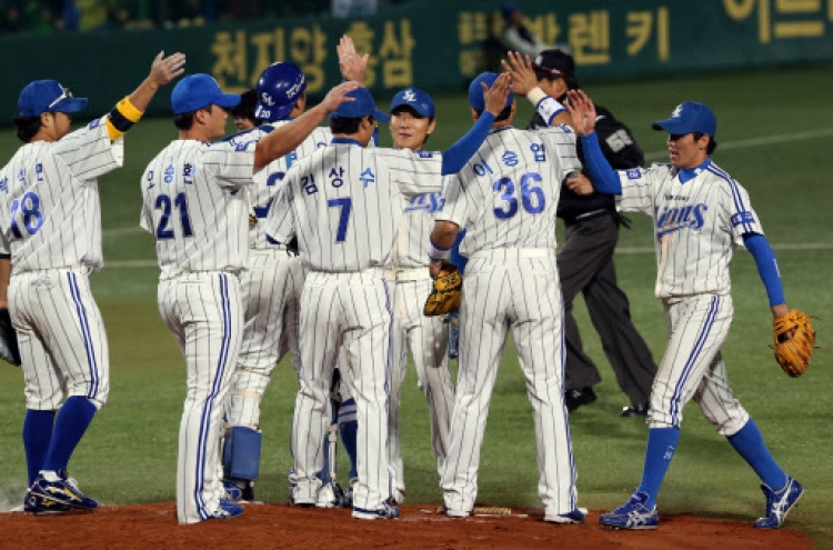Samsung Lions beat SK Wyverns to start Korean Series