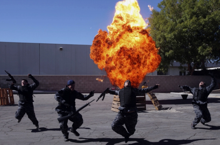 Firefighters get primer in movie pyrotechnics