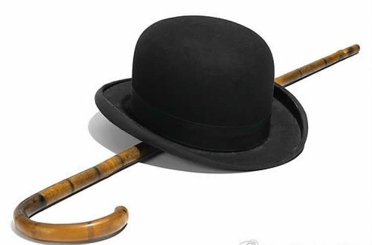 Charlie Chaplin hat and cane net more than $62,000