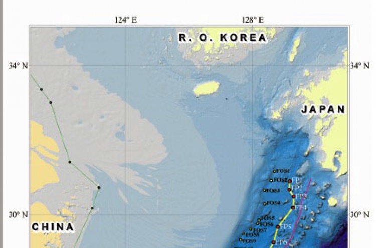 Dispute looms over continental shelf claims by Korea, China