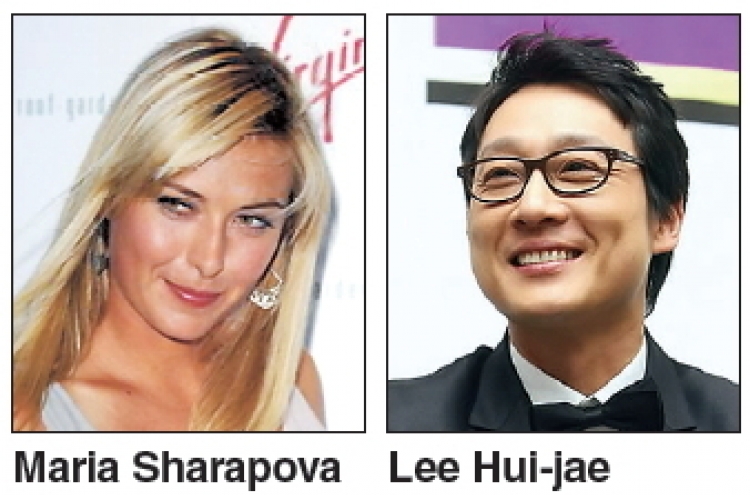 Sharapova, TV celeb to team up in exhibition