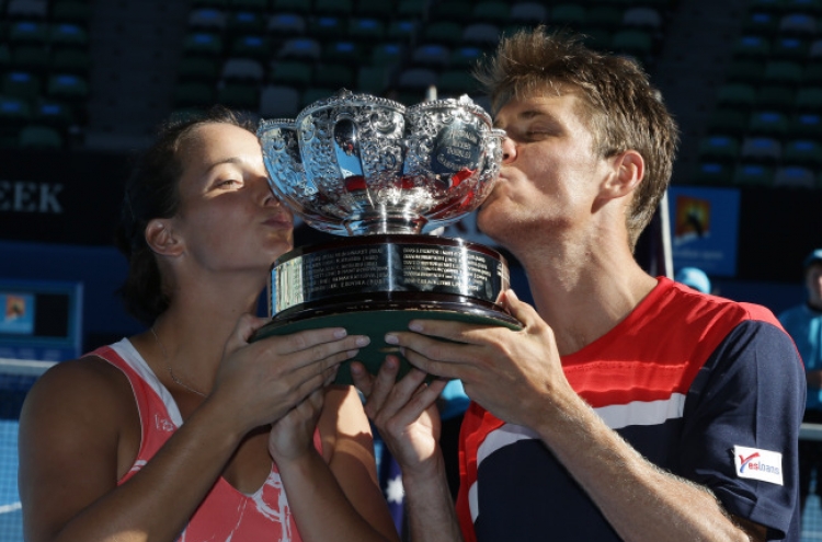 Gajdosova-Ebden win mixed doubles