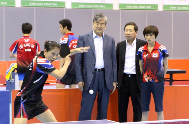 Cho active supporter of table tennis