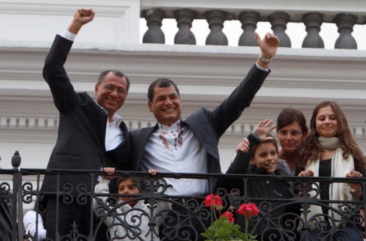 Ecuador leader wins second reelection