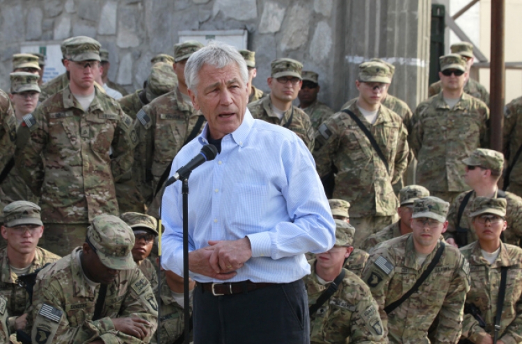 Suicide bombings, clashes with Karzai mar Hagel’s Afghan trip