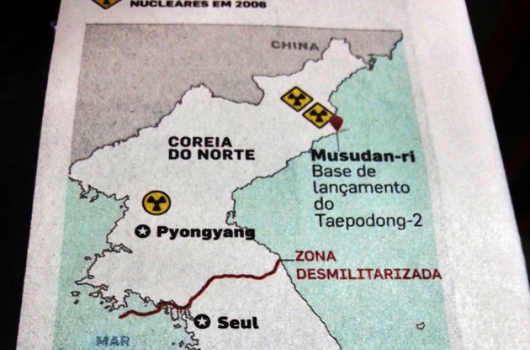 Brazil daily uses map with ‘East Sea (Sea of Japan)’