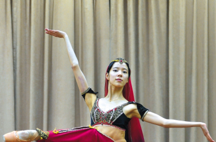 Ballerina beguiling as Hindu temple dancer