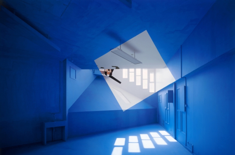 Georges Rousse creates illusion of space at Seoul Arts Center