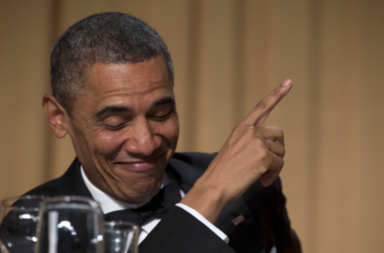 Obama jokes about himself, opponents at reporters’ dinner