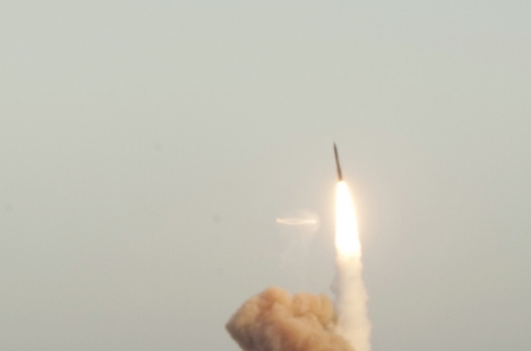 Intercontinental missile test-launched in U.S.