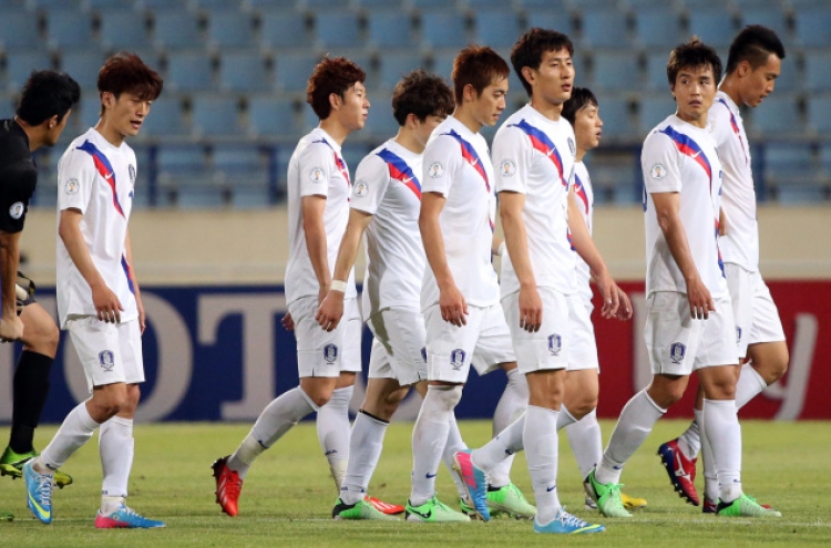 한국 축구, 레바논과 1-1 무승부