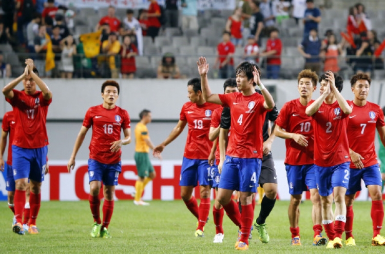 한국 축구, 호주와 무승부