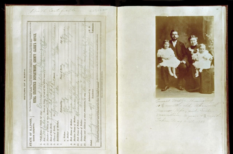 Scrapbooks give peek inside Hemingway's early life