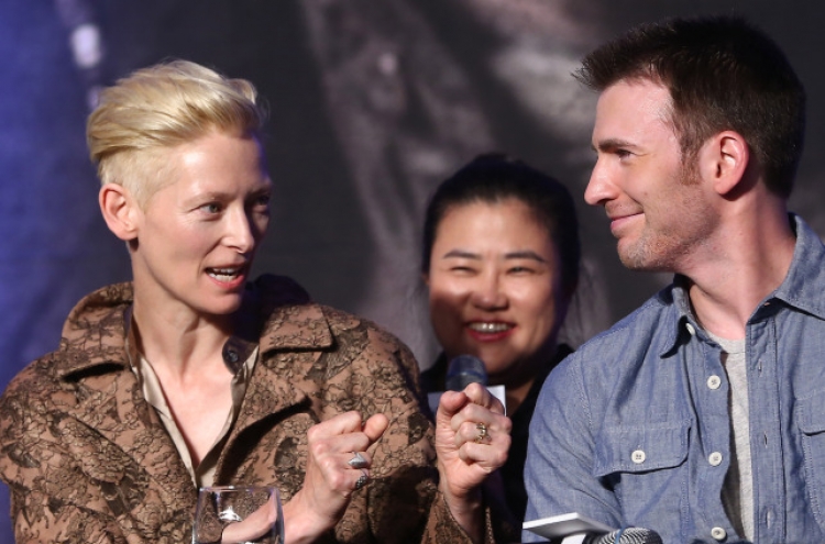 Tilda Swinton: Making ‘Snowpiercer’ was like ‘being in kindergarten’