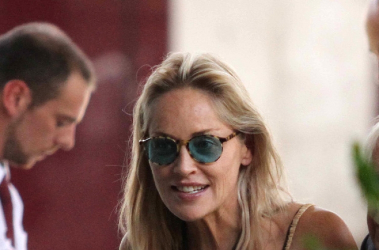 Sharon Stone happily unrecognizable in new role